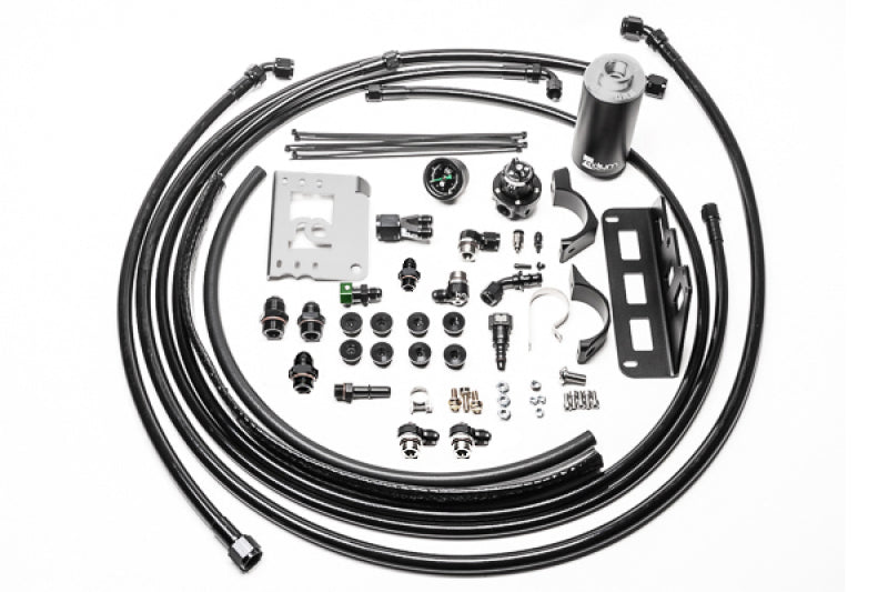 Radium Engineering Fuel Hanger Plumbing Kit for Cadillac CTS-V – Stainless Steel Filter, E85 Compatible