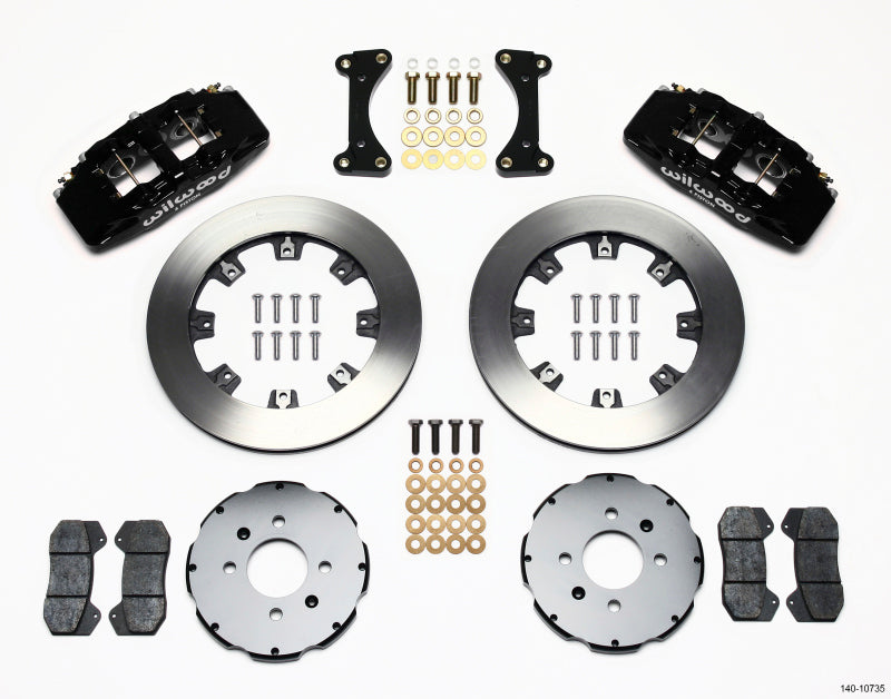 Wilwood Dynapro 6 Forged Billet Front Brake Caliper Kit with 12.19-inch Rotors for Honda/Acura 1990-1992