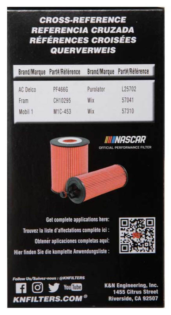 K&N Engineering KNNHP-7018 Cartridge Oil Filter for Ford, Toyota, Lexus Vehicles