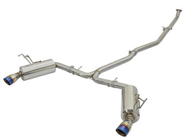 aFe POWER Takeda Dual Cat-Back Exhaust System for Honda Civic Sedan 2016-2018 with Blue Flame Tips