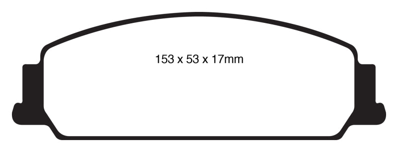 EBC Redstuff Ceramic Low Dust Front Brake Pads for 2008-2009 Pontiac G8