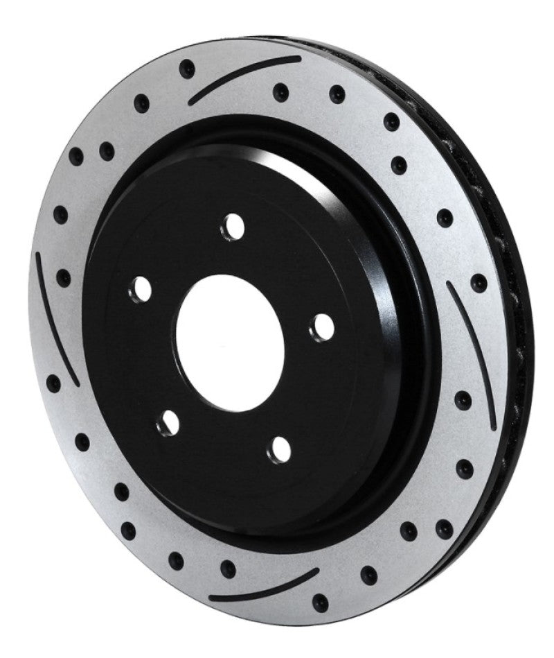 Wilwood SRP Dimpled Rear Rotor for C5/C6 Corvette, 12 Inch Diameter, Black Electro Coat Finish