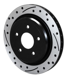 Wilwood SRP Dimpled Rear Rotor for C5/C6 Corvette, 12 Inch Diameter, Black Electro Coat Finish