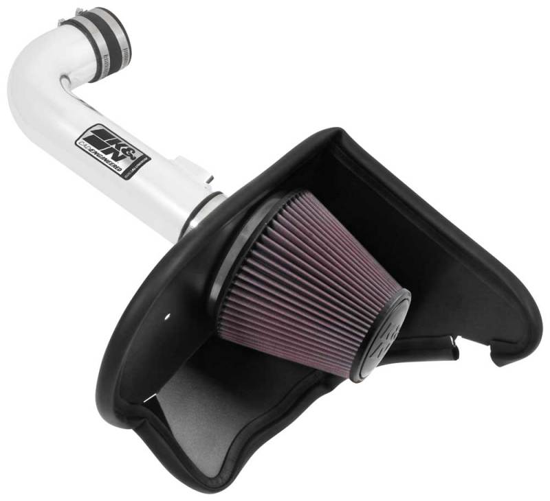 K&N Engineering 69-4535TP Silver Typhoon Short Ram Intake for Chevrolet Camaro 3.6L