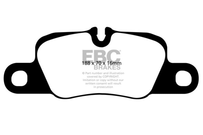 EBC Yellowstuff Brake Pads for Porsche 911 (991) and Panamera * High-Performance Street and Track Use