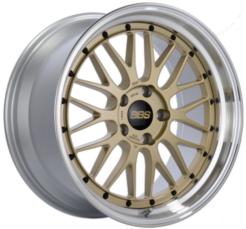 BBS LM 18x8.5 Alloy Wheel - 5x100 Bolt Pattern, ET45 Offset, Gold Finish (Part #bbsLM264GPK)