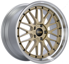 BBS LM 18x8.5 Alloy Wheel - 5x100 Bolt Pattern, ET45 Offset, Gold Finish (Part #bbsLM264GPK)