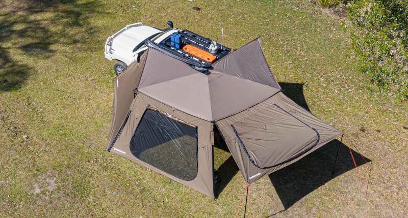 Rhino-Rack Batwing Tapered Zip Extension - Enhance Your Batwing Awning for Full Enclosure and Better Protection