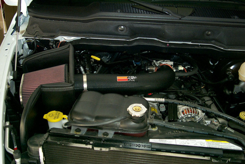 K&N Engineering 57-1533 High-Flow Cold Air Intake Kit for Dodge Ram 1500 (2005-2007) with V8-5.7L Hemi