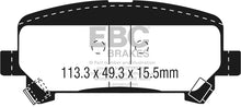 Load image into Gallery viewer, EBC Yellowstuff Rear Brake Pads for Chevrolet Colorado and GMC Canyon - Part Number EBCDP43045R