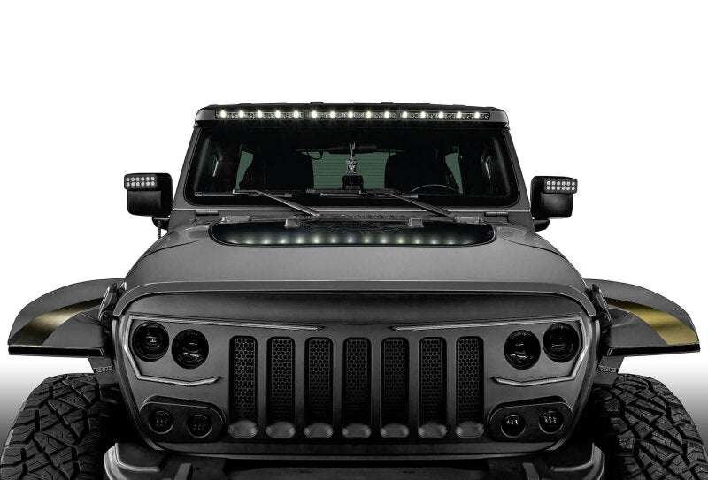 ORACLE Lighting Jeep Wrangler JL & Gladiator JT Integrated Windshield LED Light Bar System - Part #orl5917-023