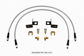 Wilwood Flexline Kit, 30 Inch -3 3/8-24 IF with 1/8 NPT 90 Degree Fitting