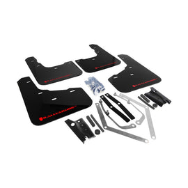Rally Armor UR Series Black and Red Logo Mud Flaps for Ford Fiesta (2014-2019)