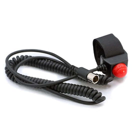 Rugged Radios Velcro Mount Steering Wheel Push to Talk (PTT) with Coil Cord – Car Harness Compatibility