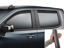 Load image into Gallery viewer, WeatherTech WET82930IMB Side Window Deflectors for 2019-2026 Chevrolet Silverado 1500 and GMC Sierra 1500 Crew Cab, Front and Rear, Matte Black