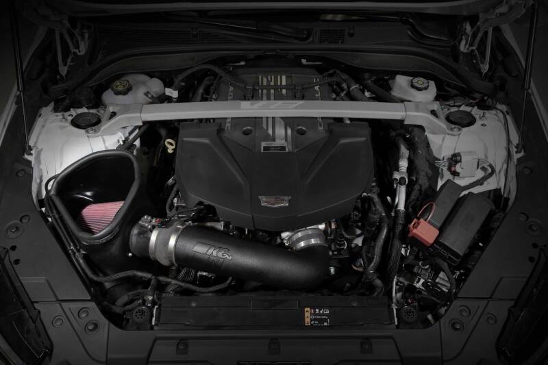 K&N Engineering 63-3121 Performance Cold Air Intake System for Cadillac CT5 2022-2025 with 6.2L V8 Engine