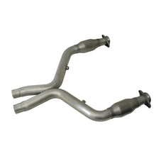 Load image into Gallery viewer, BBK Performance 11-14 Mustang 5.0 Short Mid X Pipe with Catalytic Converters and 3.0-inch Mandrel Bent Tubing