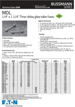 Load image into Gallery viewer, Pack of 5 Cooper Bussmann 250V 5A Time Lag Glass Tube Fuses MDL-5