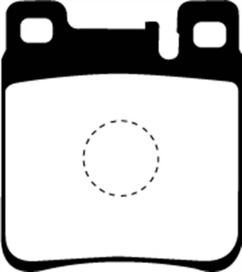 EBC Yellowstuff Rear Brake Pads for Mercedes-Benz S-Class, Part Number ebcDP4887R
