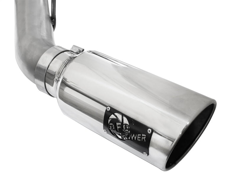 aFe Atlas 4-Inch DPF-Back Exhaust System with Polished Tip for 2011-2014 Ford Diesel Trucks V8-6.7L
