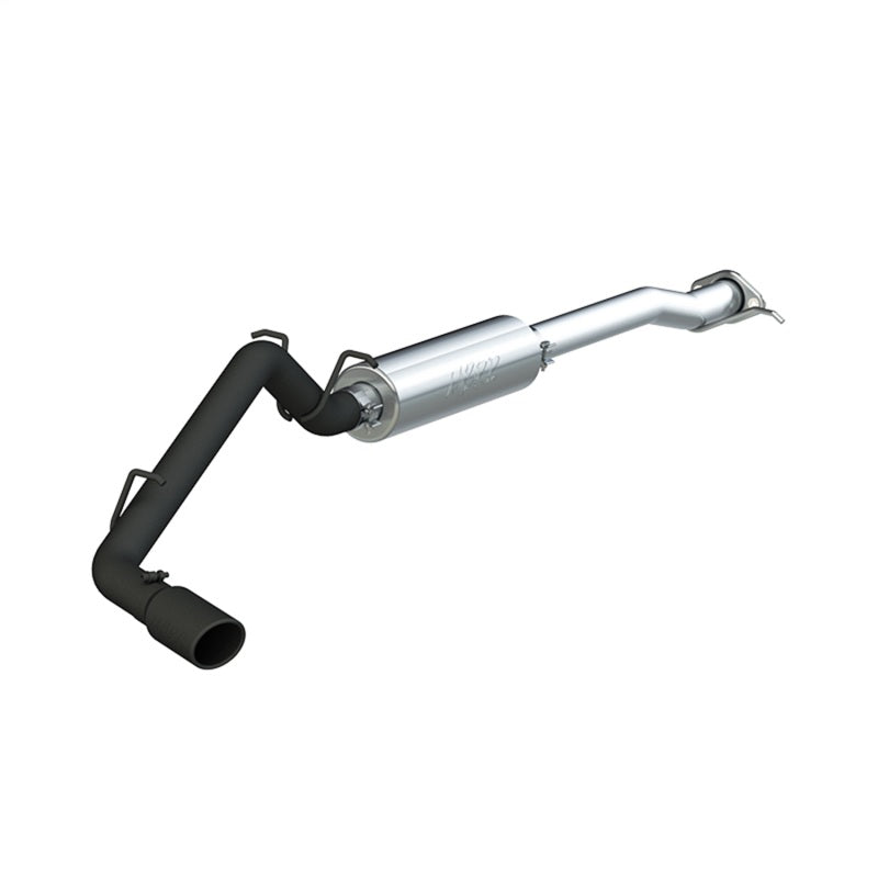MBRP Armor BLK Series 17+ Chevrolet Colorado and GMC Canyon 3-Inch Cat Back Single Side Exhaust System with 4-Inch Black Tip