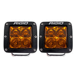 Rigid Industries D-Series Spot Light with Amber PRO Edition Lens * Pair