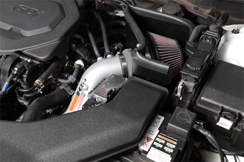 K&N Engineering Part 69-5321TS Silver Typhoon Short Ram Intake for 2015 Hyundai Sonata and Kia Optima