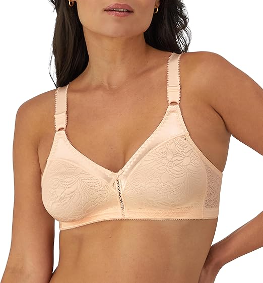 Bali Women's Double Support Spa Closure Wire-Free Bra, Porcelain ,34B