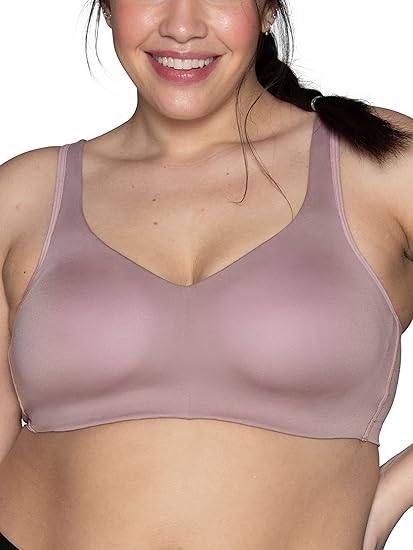 Vanity Fair Women's Wireless Bra, Soft Smoothing Fabrics & Breathable Cups, Simple Sizing Available S-3XL, Convertible Straps