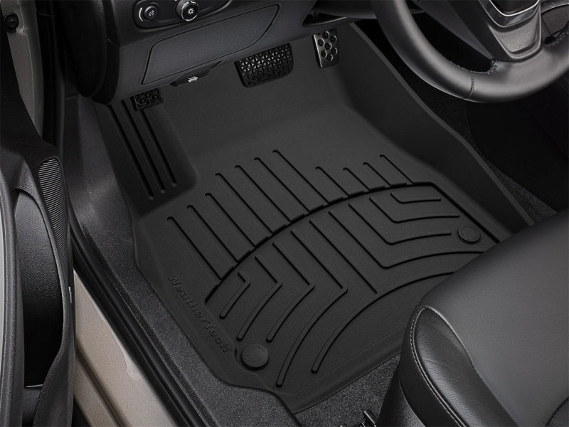 WeatherTech FloorLiner HP Front Floor Mats for 2016-2018 Chevrolet Malibu, Black, Part WET449031IM
