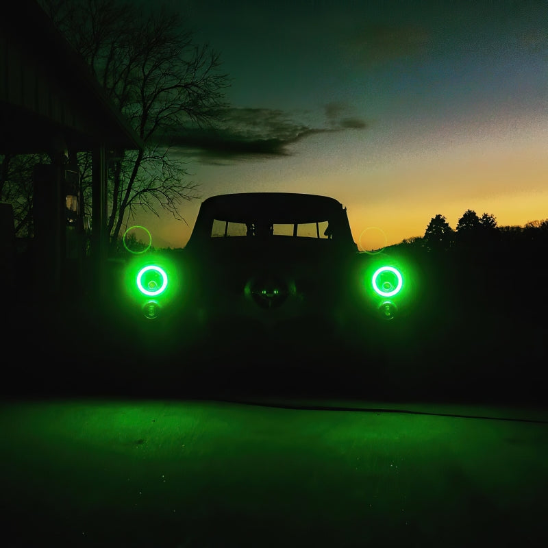 ORACLE Lighting 7 Inch Sealed Beam Headlight with White Halo – Classic Car and Truck Replacement