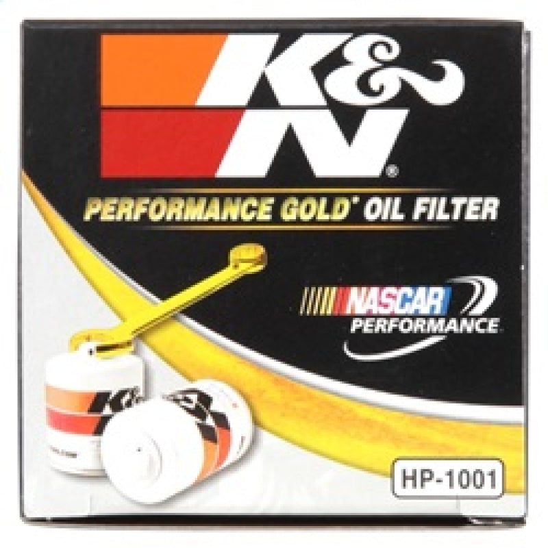 K&N Engineering HP-1001 Premium Oil Filter for Cadillac, Saab, Buick, GMC, and Pontiac Vehicles