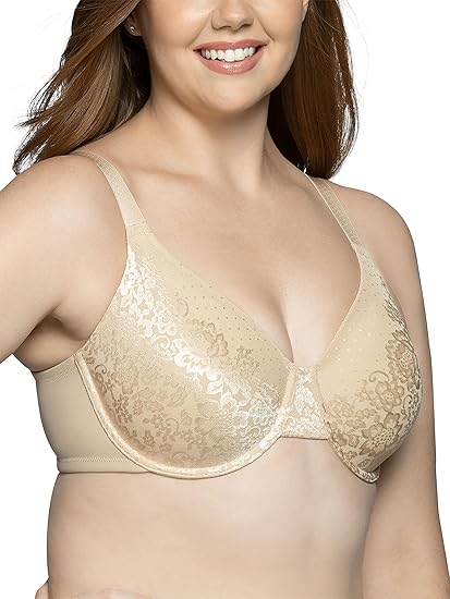 Vanity Fair Women's Beauty Back Smoothing Bra, Bust Line Up to 1.5", Non Padded Cups H Minimizer Bra