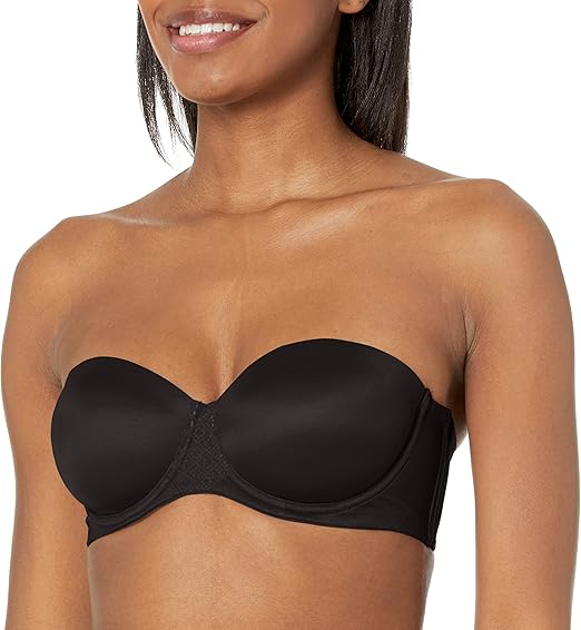 Bali Womens One Smooth U Strapless Bra, Ultimate Stay in Place, 7-Way Multiway Underwire Full Coverage Bra