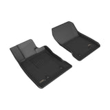 3D MAXpider KAGU Series Custom Fit All-Weather Floor Mats for Subaru BRZ & Toyota GR86 - Black, Front Row (Part Number: aceL1TY28311509)