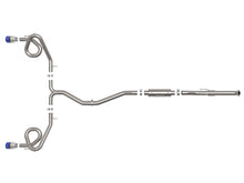 Load image into Gallery viewer, aFe Power Takeda 2-1/2 Inch to 3 Inch Stainless Steel Cat-Back Exhaust System with Blue Flame Tips for Honda Civic Si 2022-2023 and Acura Integra 2023