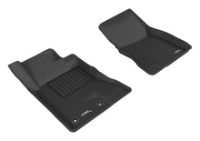Load image into Gallery viewer, 3D MAXpider Kagu Series Custom Fit All-Weather Floor Mats for Ford Mustang (2015-2020) – Black, 2-Piece Front Set