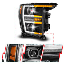 Load image into Gallery viewer, ANZO 21-23 Ford F-150 LED Projector Headlight Passenger Side with Switchback and Sequential Turn Signal - Black Housing