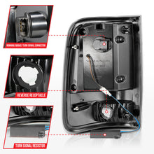 Load image into Gallery viewer, ANZO 2004-2006 Ford F-150 LED Tail Light Assembly with Light Bar, Smoke Lens, Black Housing – Pair