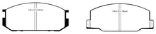 Load image into Gallery viewer, EBC Yellowstuff Front Brake Pads for Lotus Esprit and Toyota Celica * Part Number EBC DP4456R