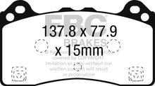 Load image into Gallery viewer, EBC Yellowstuff Front Brake Pads for Ford Focus RS * High-Performance Street and Track Use