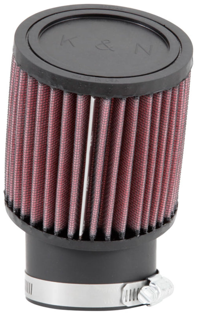 K&N Engineering Universal Rubber Round Straight Air Filter * 20 Degree Angled Flange, 2-7/16 inch Diameter, 4-inch Height