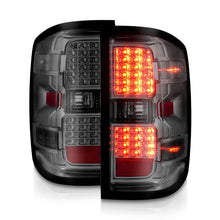 Load image into Gallery viewer, ANZO 15-19 Chevy Silverado 2500HD/3500HD LED Tail Lights with Smoke Lens and Chrome Housing