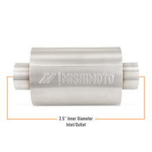 Load image into Gallery viewer, Mishimoto Universal Resonator with 2.5-inch Inlet/Outlet - Brushed Stainless Steel