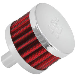 K&N Engineering 62-1015 Chrome Top Crankcase Vent Filter for Classic and Racing Engines