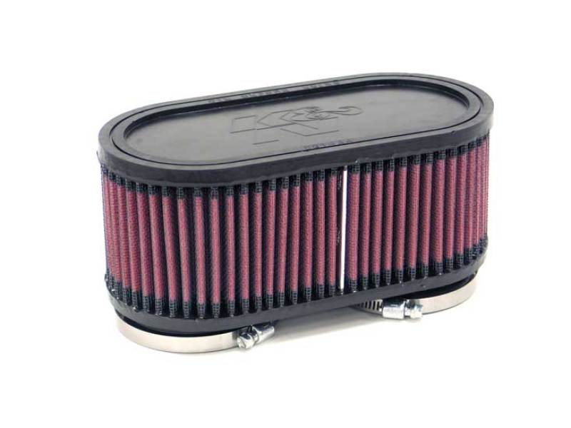 K&N Engineering Universal Air Filter with 2 3/8 inch Dual Flange * 107mm Center-to-Center, 3 inch Height