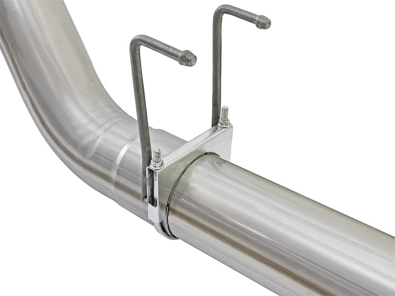 aFe ATLAS 5-Inch DPF-Back Exhaust System with Black Tip for 2017 Ford F-Series 6.7L Power Stroke Diesel