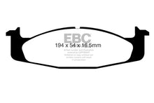 Load image into Gallery viewer, EBC Greenstuff 94-96 Ford Bronco Front Brake Pads Part No. ebcDP61260