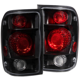 ANZO 1998-2000 Ford Ranger Dark Smoke G2 Tail Light Assembly Pair