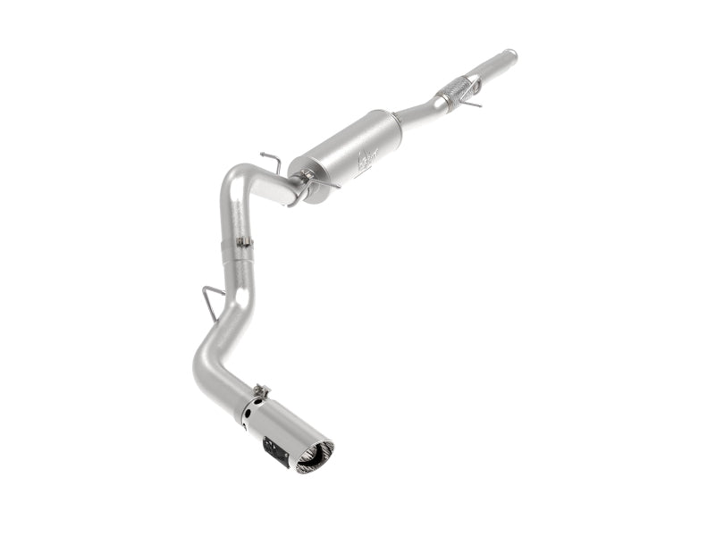 aFe Apollo GT Series 4-inch 409 Stainless Steel Cat-Back Exhaust System with Polished Tip for GM Silverado/Sierra 1500 (2014-2016) V8-6.2L